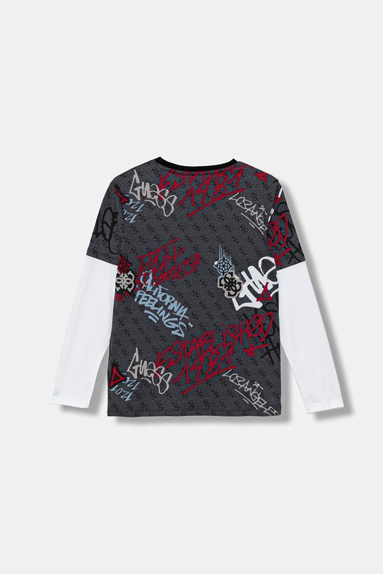 Guess longsleeve bawełniany dziecięcy L5BI08.I3Z14.9BYA szary AW25