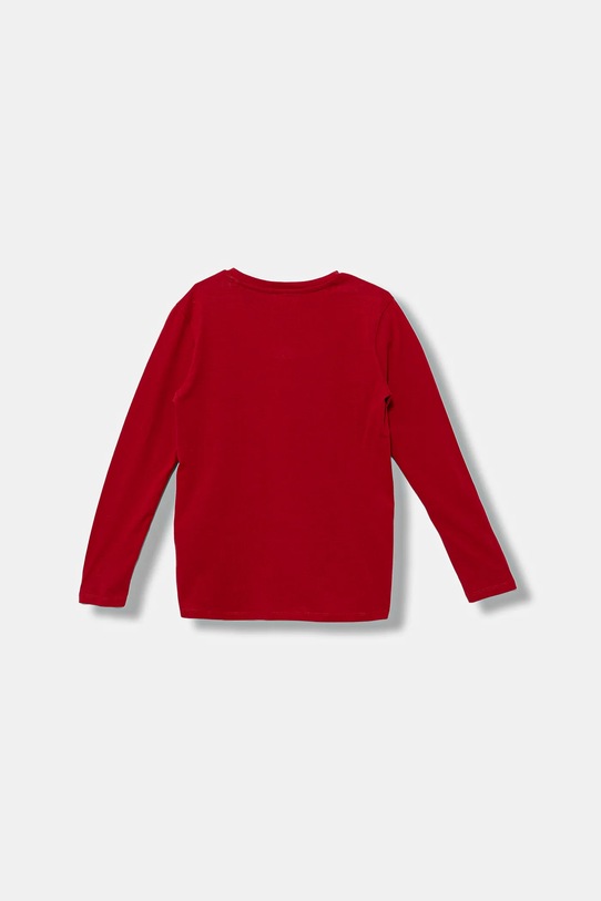 Guess longsleeve bawełniany dziecięcy L5BI09.I3Z14.9BYA czerwony AW25