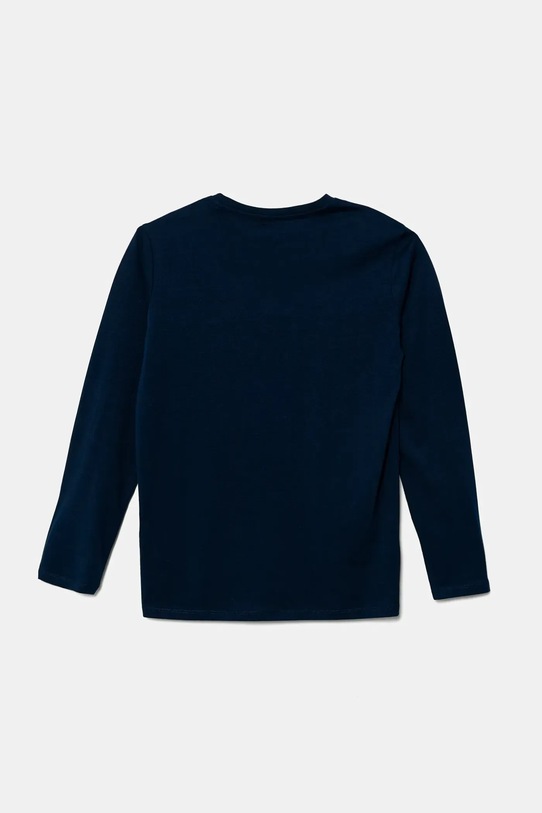 Guess longsleeve bawełniany dziecięcy L5BI09.I3Z14.9BYA granatowy AW25