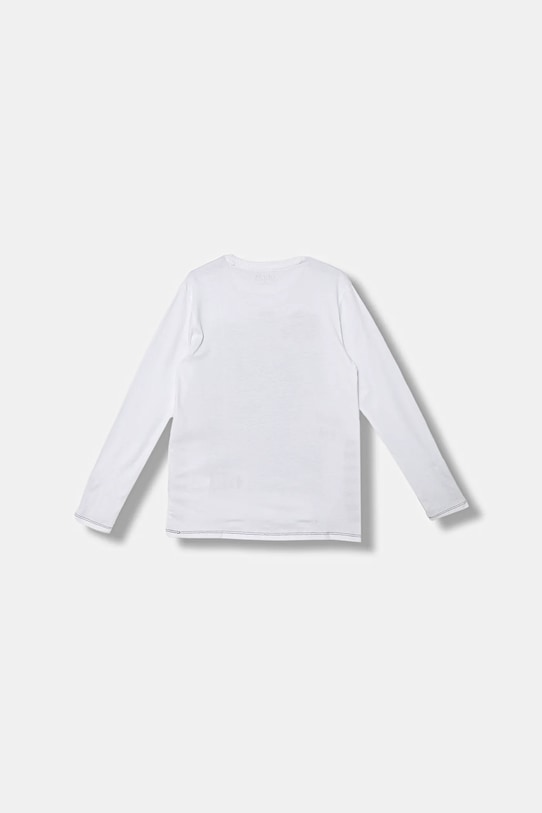 Guess longsleeve bawełniany dziecięcy L5BI13.I3Z14.9BYA biały AW25