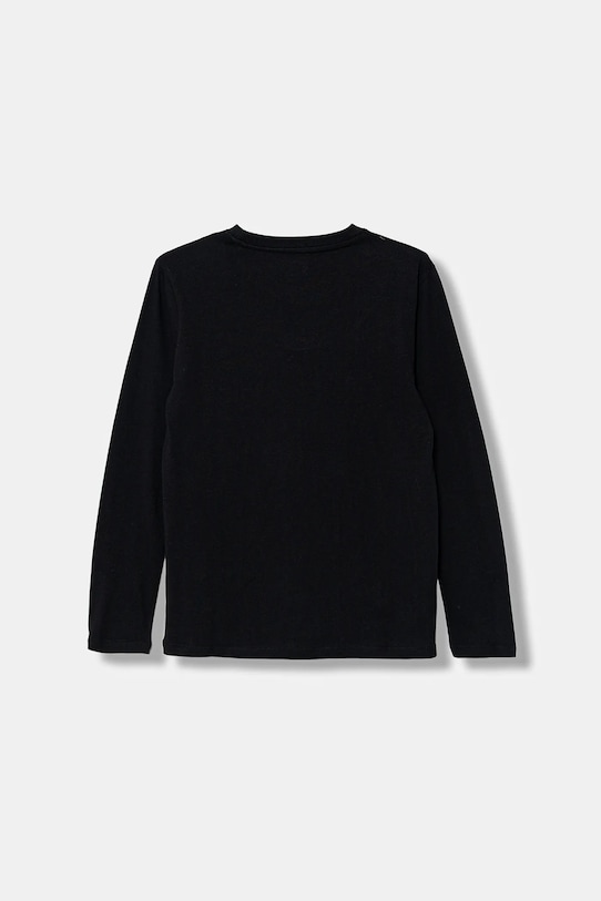 Guess longsleeve bawełniany dziecięcy L5BI19.I3Z14.9BYA czarny AW25