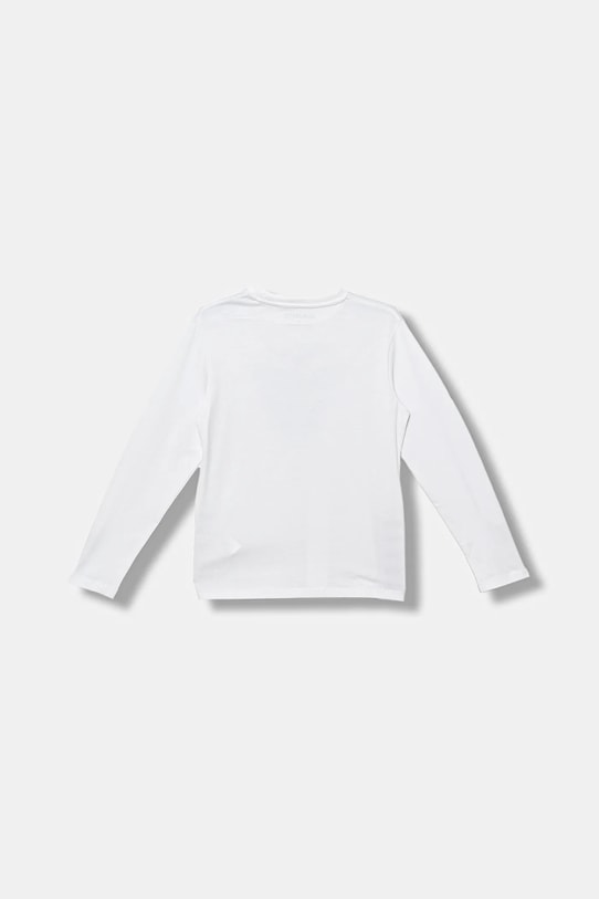 Guess longsleeve bawełniany dziecięcy L5BI21.I3Z14.9BYA biały AW25