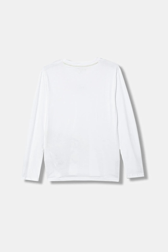 Guess longsleeve bawełniany dziecięcy L5BI28.I3Z14.9BYA biały AW25