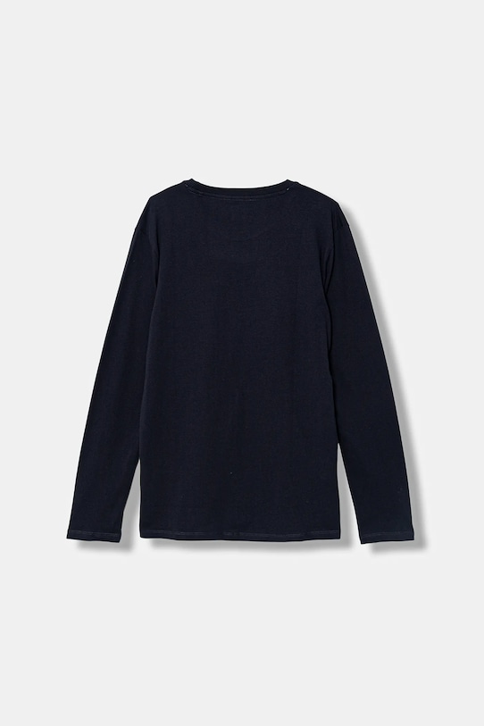 Guess longsleeve bawełniany dziecięcy L5BI28.I3Z14.9BYA granatowy AW25