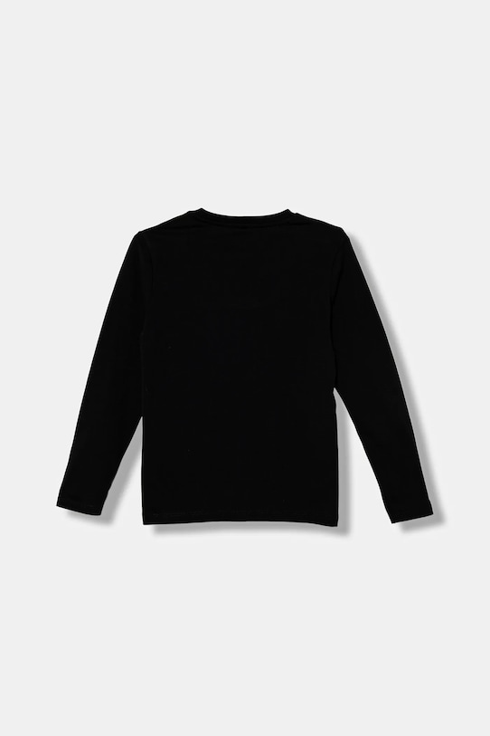 Detská bavlnená košeľa s dlhým rukávom Guess L5BI33.I3Z14.9BYA čierna AW25