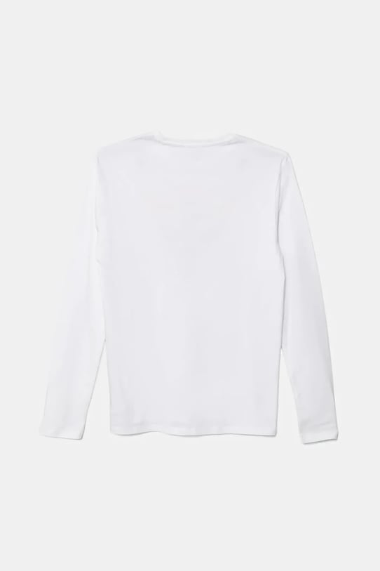 Detská bavlnená košeľa s dlhým rukávom Guess L5BI35.I3Z14.9BYA biela AW25