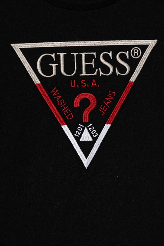 Chłopiec Guess longsleeve bawełniany dziecięcy L5BI35.I3Z14.9BYA czarny