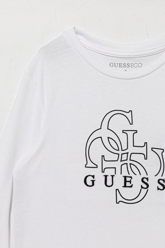 Chłopiec Guess longsleeve bawełniany dziecięcy L5BI39.I3Z14.9BYA biały