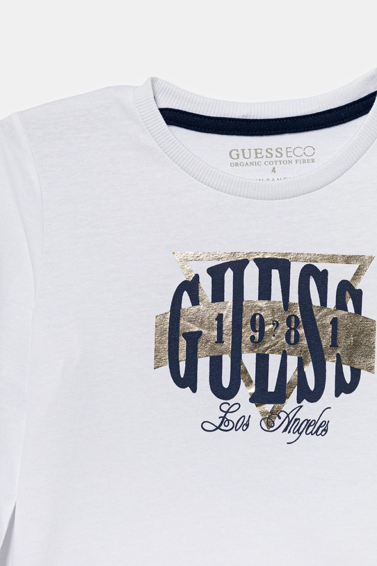 Αγορίστικα Παιδικό βαμβακερό μακρυμάνικο Guess N5BI01.I3Z14.9BYA λευκό