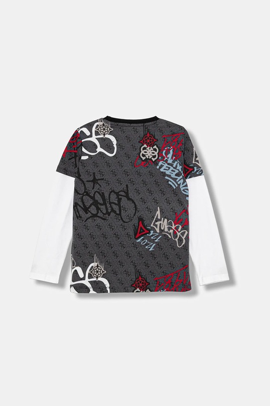 Guess longsleeve bawełniany dziecięcy N5BI03.I3Z14.9BYA szary AW25
