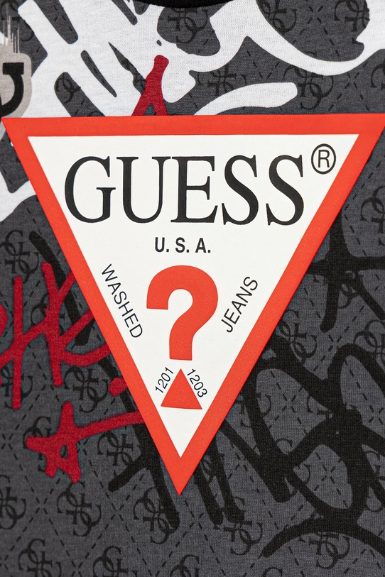 Chłopiec Guess longsleeve bawełniany dziecięcy N5BI03.I3Z14.9BYA szary