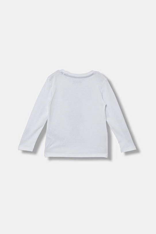 Guess longsleeve bawełniany dziecięcy N5BI04.I3Z14.9BYA biały AW25