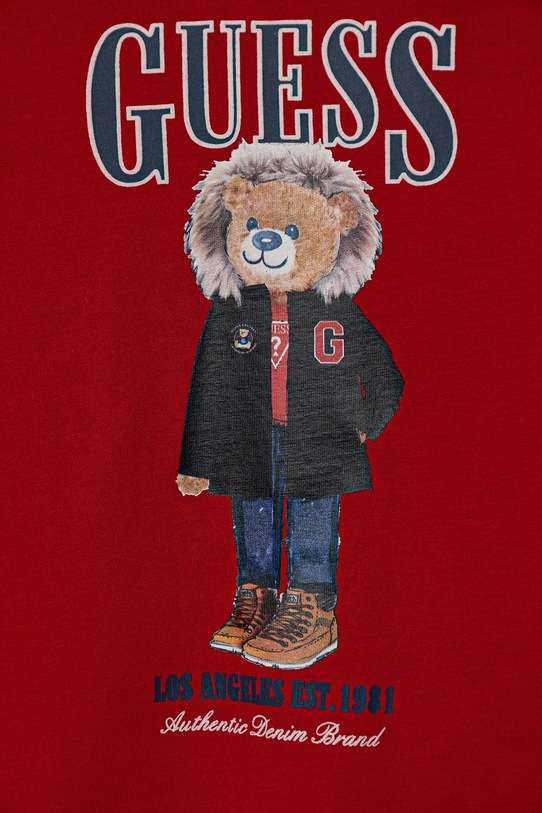 Мальчик Хлопковый детский лонгслив Guess N5BI04.I3Z14.9BYA красный