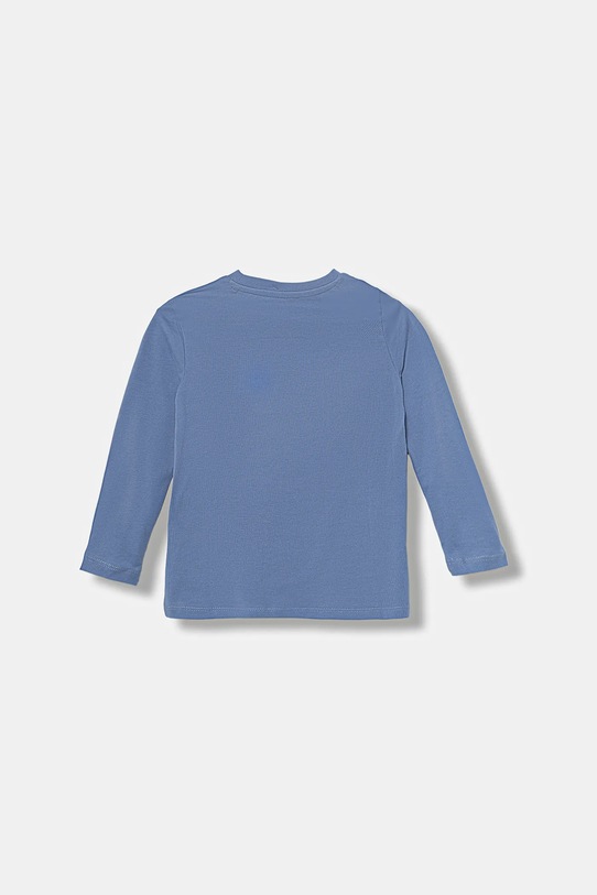 Guess longsleeve din bumbac pentru copii N5BI04.I3Z14.9BYA albastru AW25