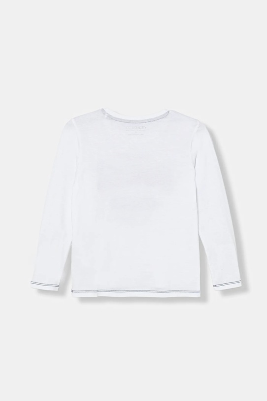 Guess longsleeve bawełniany dziecięcy N5BI06.I3Z14.9BYA biały AW25