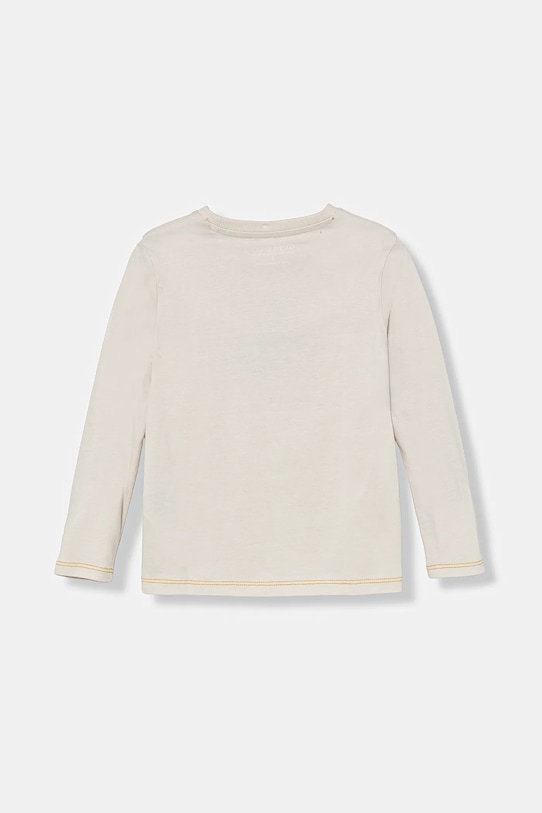 Guess longsleeve bawełniany dziecięcy N5BI11.I3Z14.9BYA beżowy AW25