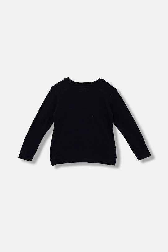 Guess longsleeve bawełniany dziecięcy N5BI18.I3Z14.9BYA granatowy AW25