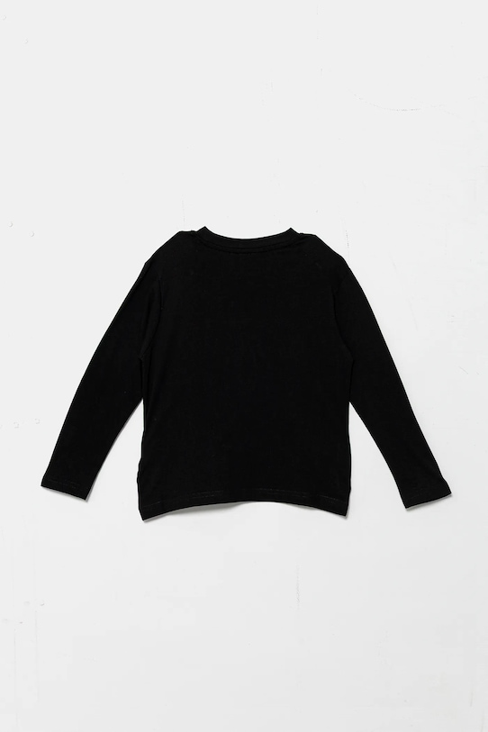 HUGO longsleeve bawełniany dziecięcy G00437.102.108 czarny AW25