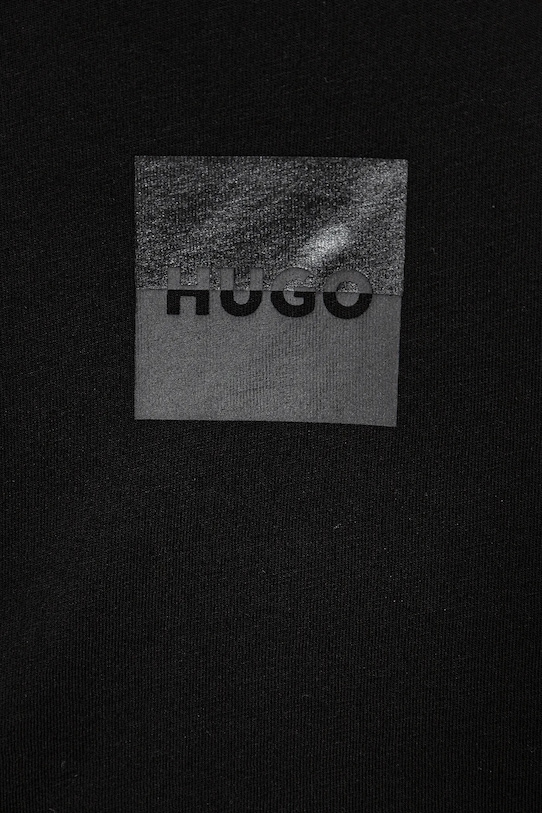 Chłopiec HUGO longsleeve bawełniany dziecięcy G00437.102.108 czarny