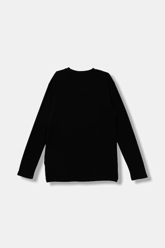 HUGO longsleeve bawełniany dziecięcy G00437.162.174 czarny AW25