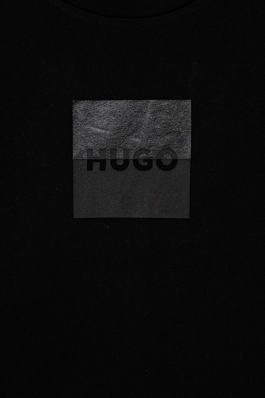 Chłopiec HUGO longsleeve bawełniany dziecięcy G00437.162.174 czarny