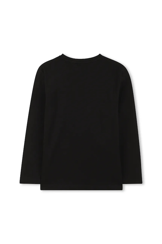 BOSS longsleeve bawełniany dziecięcy J52362.114.150 czarny AW25