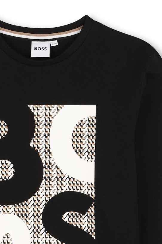 Chłopiec BOSS longsleeve dziecięcy J52362.162.102 czarny