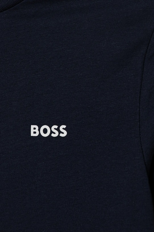 Хлопчик Дитячий бавовняний лонгслів BOSS J52364.114.150 темно-синій