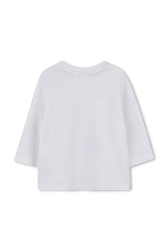 BOSS longsleeve din bumbac pentru copii J52472.86.94 alb AW25