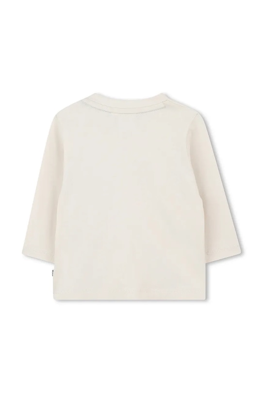BOSS longsleeve bawełniany dziecięcy J52473.86.94 beżowy AW25