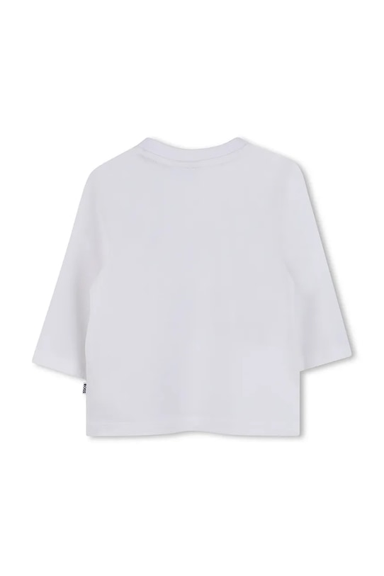 Detské bavlnené tričko BOSS J52715.86.94 biela AW25