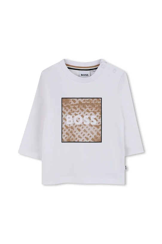 BOSS longsleeve bebeluși fixat alb J52715.74.81