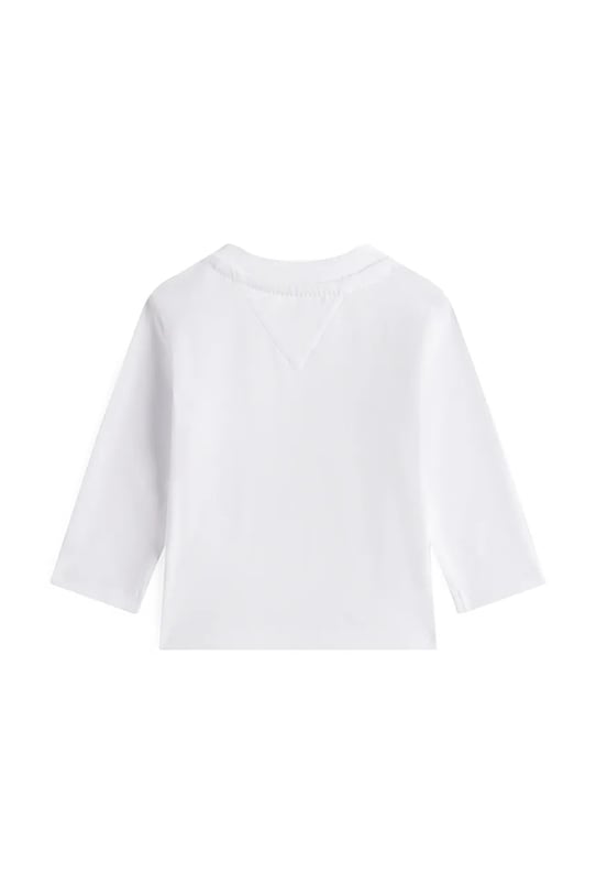 Tommy Hilfiger tricou cu mânecă lungă pentru copii, din bumbac KN0KN02059.9BYA alb AW25