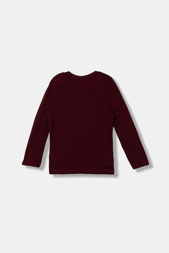 Tommy Hilfiger longsleeve bawełniany dziecięcy 2-pack UB0UB00309.9BYA bordowy AW25