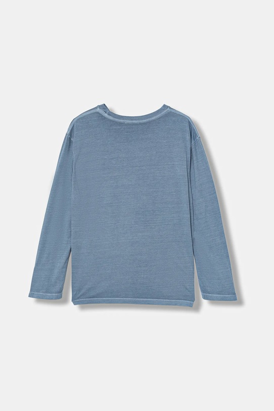 Дитячий бавовняний лонгслів United Colors of Benetton 3PCMC10QL.G.seasonal блакитний AW25