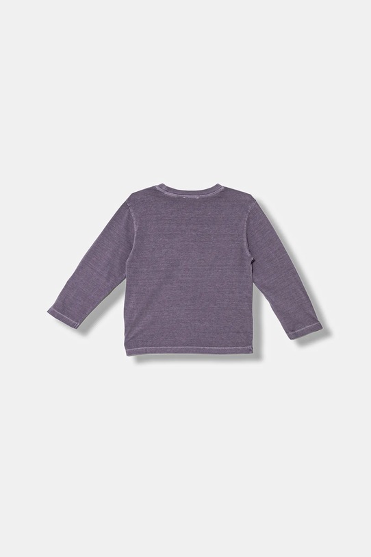 United Colors of Benetton longsleeve bawełniany dziecięcy 3PCMG10K6.P.seasonal fioletowy AW25
