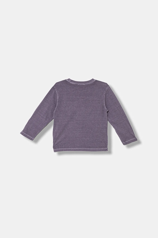 United Colors of Benetton longsleeve din bumbac pentru copii 3PCMG10K6.P.seasonal violet AW25
