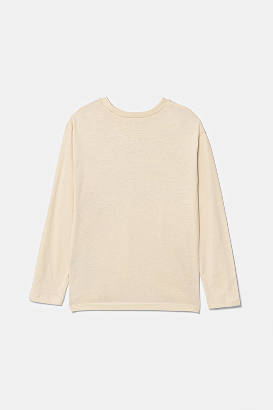 Παιδικό βαμβακερό μακρυμάνικο United Colors of Benetton 35RYC10QQ.G.seasonal μπεζ AW25