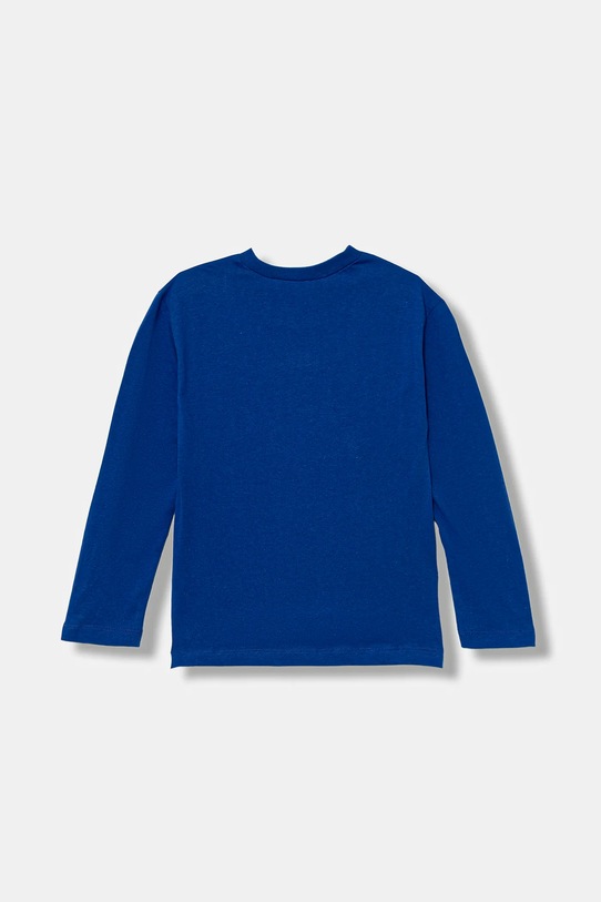 United Colors of Benetton longsleeve bawełniany dziecięcy 35RYC10QQ.G.seasonal niebieski AW25