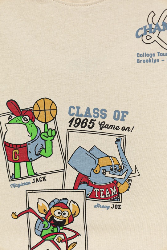 Αγορίστικα Παιδικό βαμβακερό μακρυμάνικο United Colors of Benetton 35RYG10K4.P.seasonal μπεζ