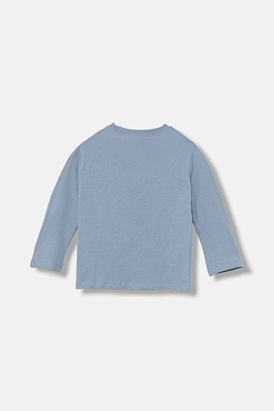United Colors of Benetton longsleeve bawełniany dziecięcy 35RYG10K4.P.seasonal niebieski AW25