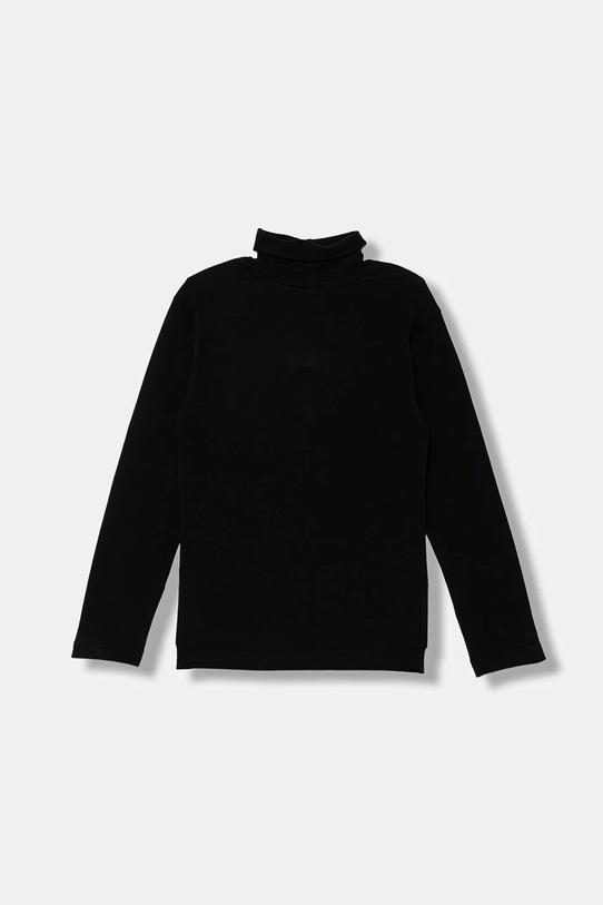 United Colors of Benetton longsleeve dziecięcy 3DKEC202O.G.Reprop.9BYA czarny AW25
