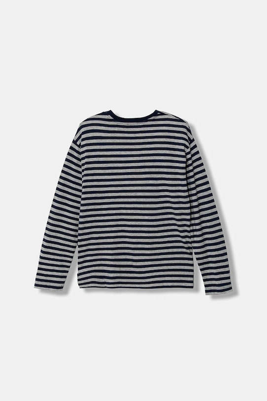 United Colors of Benetton longsleeve din bumbac pentru copii 3FNLC10QB.G.seasonal bleumarin AW25
