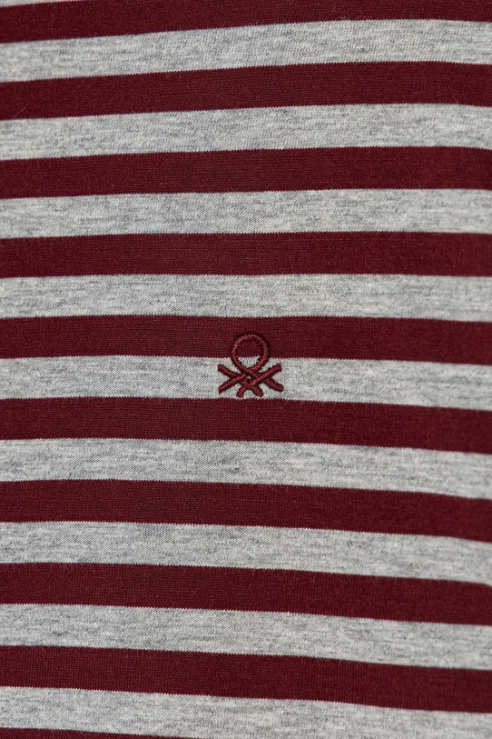 Chłopiec United Colors of Benetton longsleeve bawełniany dziecięcy 3FNLC10QB.G.seasonal bordowy