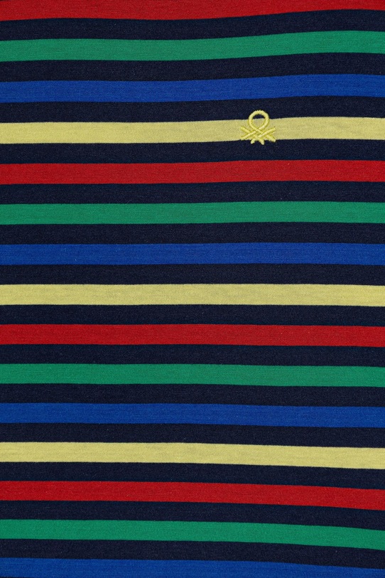 Хлопчик Дитячий бавовняний лонгслів United Colors of Benetton 3FNLC10QB.G.seasonal барвистий