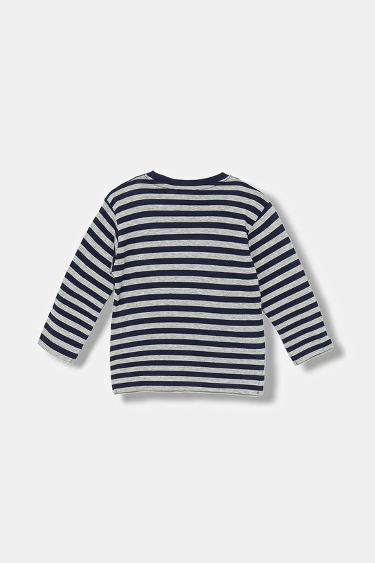 United Colors of Benetton longsleeve bawełniany niemowlęcy 3FNLG10K9.P.seasonal granatowy AW25