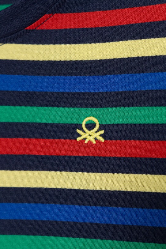 Chłopiec United Colors of Benetton longsleeve bawełniany niemowlęcy 3FNLG10K9.P.seasonal multicolor