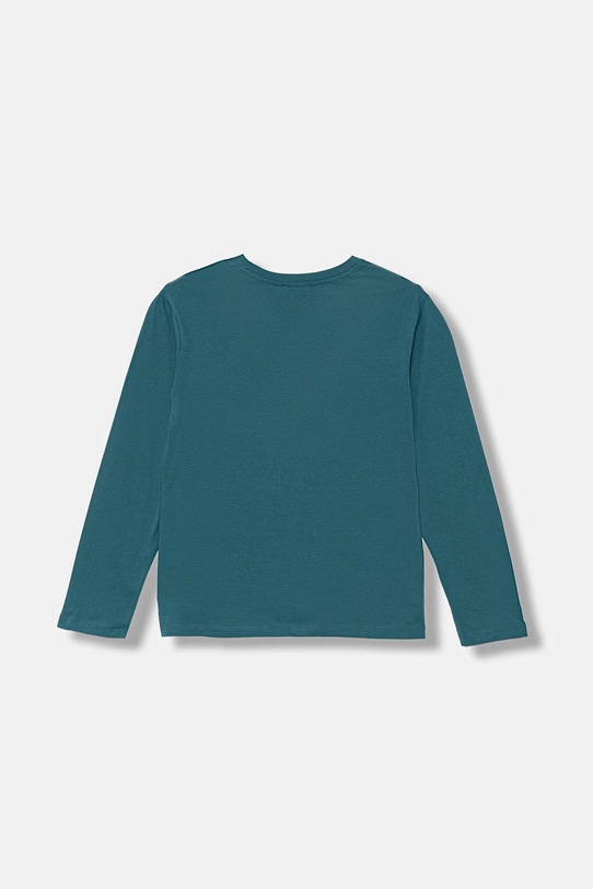 United Colors of Benetton longsleeve bawełniany dziecięcy 3I1XC10Q3.G.seasonal turkusowy AW25