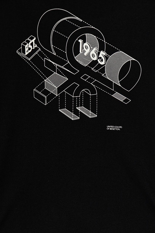 Αγορίστικα Παιδικό βαμβακερό μακρυμάνικο United Colors of Benetton 3I1XC10Q3.G.seasonal μαύρο