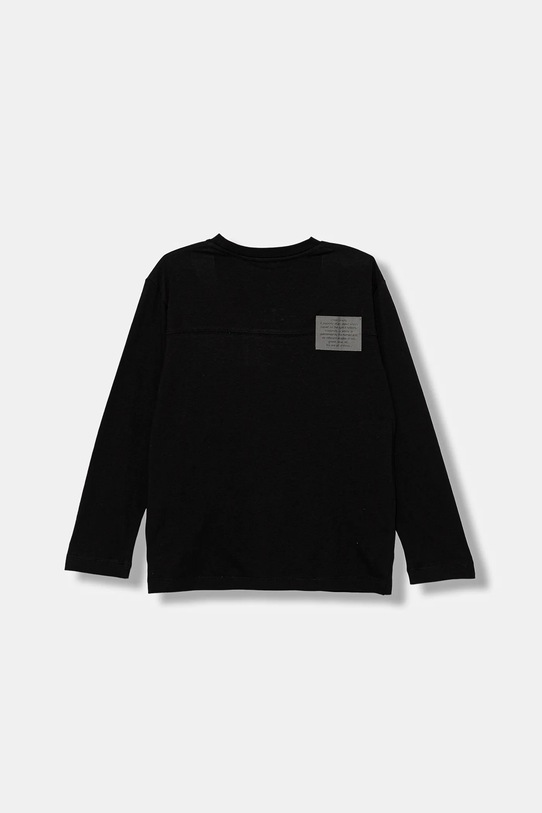 Dětské bavlněné tričko s dlouhým rukávem United Colors of Benetton 3I1XC10QS.G.seasonal černá AW25